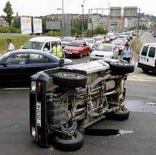 Daños materiales sufridos en un accidente de tráfico