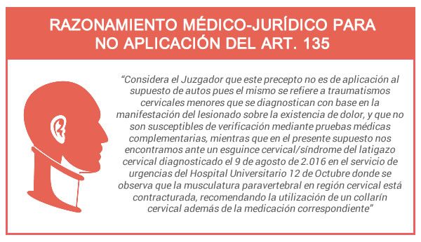 razonamiento juridico articulo 135